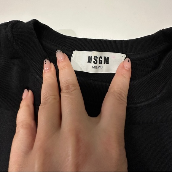 MSGM LOGO WITH PALM TREE PRINT SWEATSHIRT MENS - Picture 3 of 7